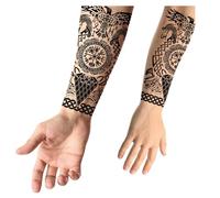 Fiestas Guirca - Tatouages éphémères Art tribal Viking 14 x 30 cm Noir