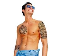 FIESTAS GUIRCA - Tatouages ÉPHÉMÈRES Spirituel POLYNÉSIEN Noir