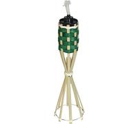 FIESTAS GUIRCA Torche décorative de table (35 cm) - Éclairage et effets pour décoration de fêtes d'été et de remise des diplômes - Idéal pour les thèmes hawaïens et tropicaux - Naturel et noir