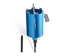 FIFIBANG Couronne de forage diamantée M16, Ø 110 mm, pour carotteuse, couronne de forage à sec et humide avec turbo, SDS-Plus pour marteau perforateur, couronne de forage à sec pour béton