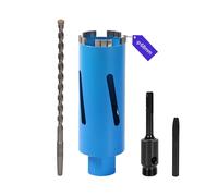 FIFIBANG Couronne de forage diamantée M16, Ø 68 mm, pour carotteuse, couronne de forage à sec et humide avec turbo, SDS-Plus pour marteau perforateur, couronne de forage à sec pour béton