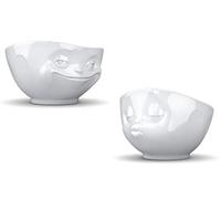 Fiftyeight Lot de 2 bols Bisou + sourire Bol à céréales