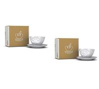 Fiftyeight Lot de 2 tasses Motif baiser