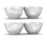 Fiftyeight Lot de 4 coupelles en porcelaine Blanc 200 ml