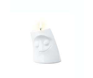 FIFTYEIGHT PRODUCTS Doudou à Bougie « Douillet » (Petit bougeoir, Blanc, fabriqué en Allemagne)