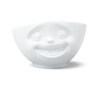 FIFTYEIGHT PRODUCTS Tasses/Bol « Lachend » (porcelaine, 1000 ml, blanc, fabriqué en Allemagne)