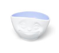 FIFTYEIGHT PRODUCTS Tasses/bols « Verträumt » (porcelaine, 500 ml, blanc, intérieur océan, fabriqué en Allemagne)