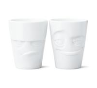 Fiftyeight Tasse Set # 1 grummelig et verschm itzt/Blanc