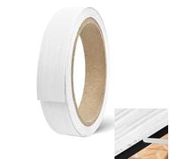 FIGCY, bande de chant adhésive grain de bois blanc, 20mm x 10m, finition mate, pour meubles, étagères et projets DIY