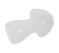 Figure de Champignon en Cristal Blanc, Petite Sculpture Décorative | Finition Lisse, Format Léger et Portable, pour Salles de Contemplation ou Mini Jardins