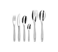 LOU LAGUIOLE - Ménagère 50 couverts de table pour 12 personnes - Figure - Acier inoxydable 18/0, Finition Satinée