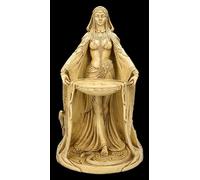 Figuren Shop GmbH Danu Figurine 41 cm - Déesse mère celtique beige Statue décorative Wicca Magie