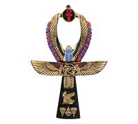 Figuren Shop GmbH Décoration murale Ankh égyptienne - 20 cm - Hiéroglyphes - Décoration de qualité supérieure