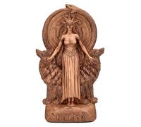 Figuren Shop GmbH Figurine décorative Hekate - Figurine rituelle ésotérique - Figurine d'autel magique avec ouroboros - Sculpture en polyrésine - 23 cm de hauteur