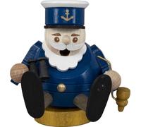 Figurine à fumer Kapitän mini neu En Bois 8 cm Seefahrer Mütze Steuerrad Bord