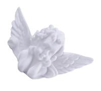 Figurine Ange Vinyle pour Gâteau, Décoration Blanche D’église | Mini Sculpture Charmante, Usage Polyvalent pour Photo et Événements Religieux, Lot