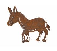 Figurine animalière en métal rouille noble figurine décorative animalière déc...