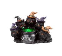 Figurine autour d'un chaudron LED Puckator Noir 12x19x11 cm