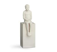Sculture décoration d'intérieur THE DREAMER 21,5 cm, blanc, grès, Kähler