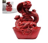 Figurine Chinoise Traditionnelle du Nouvel an - Figurines de Serpent de Table sculptées sur Bois pour Voiture, Chambre d'étude, Salon, Espace de Travail
