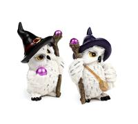 Figurine chouette magique en voyage Puckator Blanc 10x6x5,5 cm