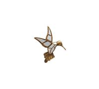 Figurine colibri en résine or, décorative, légère - Chehoma, Miroirs - 40x37x1 cm