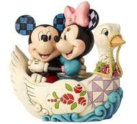 Figurine Collection Mickey et Minnie Bateau cygne MULTICOLORE G