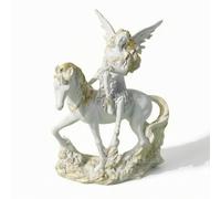 Figurine D'ange Blanc, Cheval Selle | Doré, Statue D'ange avec Ailes, pr Chambre