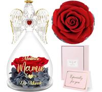 Figurine d'ange Rose éternelle Amie Cadeau d'anniversaire 2 amies