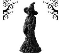 Figurine de bureau - Statue de sorcière squelette pour la maison et le | Sculpture de décoration d'Halloween effrayante pour bibliothèque, salon et étude ; pour propriétaires