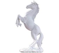 Figurine de cheval en résine détaillée pour affichage de bureau (B) | Fabriqué à la main par des artistes, détails réalistes complexes, pose dynamique, fabrication soignée, idée unique