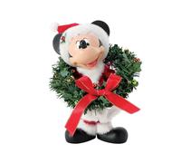 Figurine de collection Disney de Mickey & Minnie Mouse - Couronne de Noël - pour Indifférent - multicolore Standard