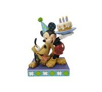 Figurine de Collection Happy Birthday Mickey et Pluto