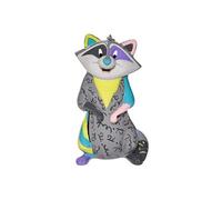ENESCO Figurine de Collection Meeko by Britto en résine peinte à la main - Hauteur 8 cm - Largeur 4 cm - Profondeur 4 cm GRIS G