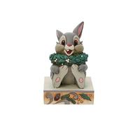 Figurine de collection Panpan noël en résine aspect bois - Hauteur 9 cm - Largeur 6 cm - Profondeur 6 cm