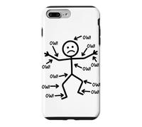 Figurine de comédie Ow Ow Stick pour Douleur Chronique Coque pour iPhone 7 Plus/8 Plus