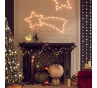 Figurine de Comète de Noël avec 48 LED Blanc Chaud 65x28 cm Décoration vidaXL