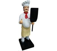 Figurine de cuisinier Statue Tableau de menu Présentoir publicitaire Carte de menu Figurine publicitaire Nouveau