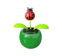 Figurine De Décoration De Fleur Solaire Wobble Figure Ornement De Figure Solaire Pour Votre Voiture,Jouets Pour Enfants（vert）