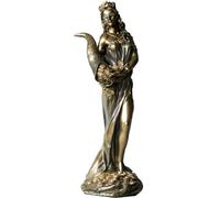 Figurine de déesse romaine Fortuna en bronze avec finition bronze Hauteur 29 cm