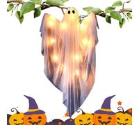 Figurine de fantôme Déco Maisons Hantées avec Lumières LED Et Son