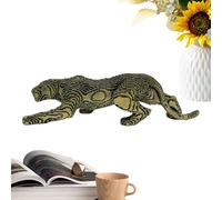 Figurine De Guépard Sculpture Décorative en Résine Féline