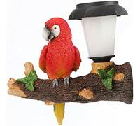 Figurine de jardin en forme d'oiseau - Figurine de jardin solaire en forme d'animal - Décoration de jardin - Lampe solaire résistante aux intempéries - 20 x 10 x 21,4 cm - Multicolore