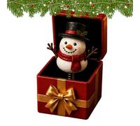 Figurine de Noël dans Une boîte Accessoire Farce Blague Pop-Open fêtes | Bonhomme de neige et Père Noël jouet en boîte Pour , , camarades de classe, soirées, fêtes, réunions, événements