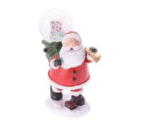 Figurine de Père Noël décorative avec Boule de Neige 9,5 x 5,5 x 13 cm - 2 Designs (Assortis)