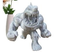 Figurine De Requin | Statuette Animale De Bureau | Décor De Requin Musclé Hurlant Pour Chambre D'enfant, Salon, Chambre, Table De Chevet, Bibliothèque Et Déco D'intérieur