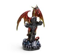 Figurine décoratif Dragon Croix de Crystal Puckator Dark Legends Noir 22x15x10,5 cm