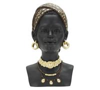 Figurine décoratif Mauro Ferretti Donna Masai Noir 19x18,5x30 cm