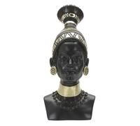 Figurine décoratif Mauro Ferretti Donna Masai Tribu Noir 23x19x38,5 cm