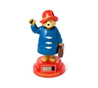 Paddington Bear Figurine Solaire animée avec Manteau Bleu et Base Rouge